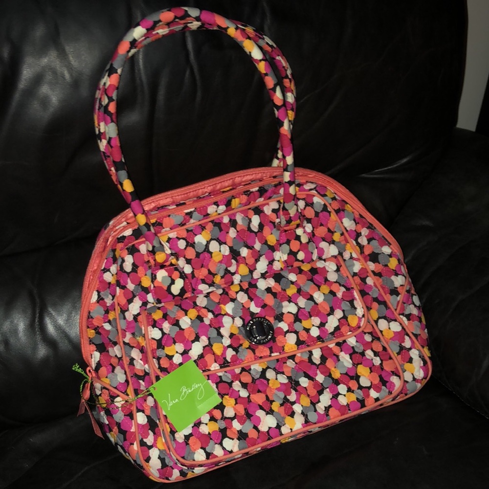 Vera Bradley, Turnlock Satchel, in Pixie Confetti